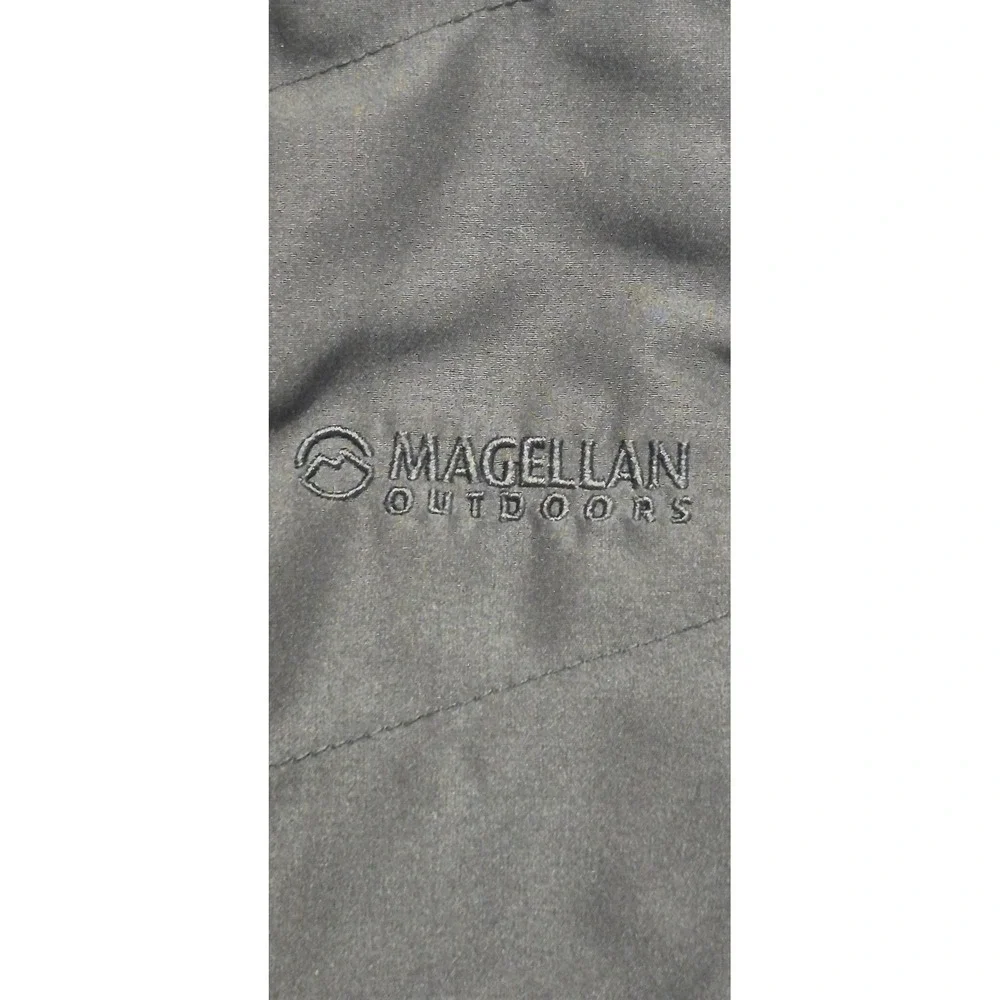 Magellan Outdoor‎ women's black/gray reversable vest LG fleece sides full zip